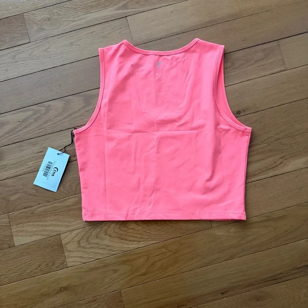 NWT Zyia Pink Flamingo Stronger Tank Size XXL Crop Top Gym Sport Yoga Running - Picture 4 of 9